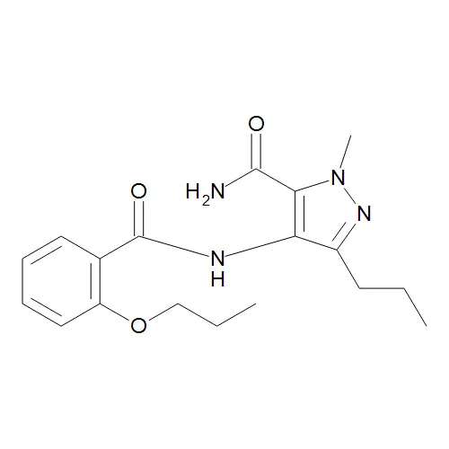 3-[[[5-(Aminocarbonyl)-1-methyl-3-propyl-1H-pyrazol-4-yl]amino]carbonyl]-4-propoxybenzene - image 1