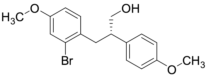 (S)-3-(2-Bromo-4-methoxyphenyl)-2-(4-methoxyphenyl)propan-1-ol - image 1