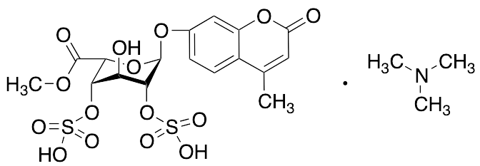 4-Methylumbelliferyl Alpha-L-Idopyranosiduronic Acid 2,4-Disulfate Trimethylamine - image 1