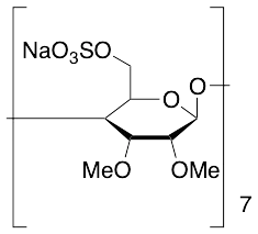 Heptakis(2,3-di-O-methyl-6-O-sulfo)-Beta-cyclodextrin Heptasodium Salt - image 1