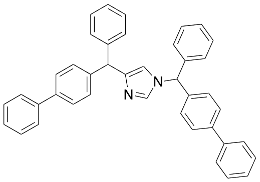 1,4-Bis([1,1'-biphenyl]-4-ylphenylmethyl)-1H-imidazole - image 1