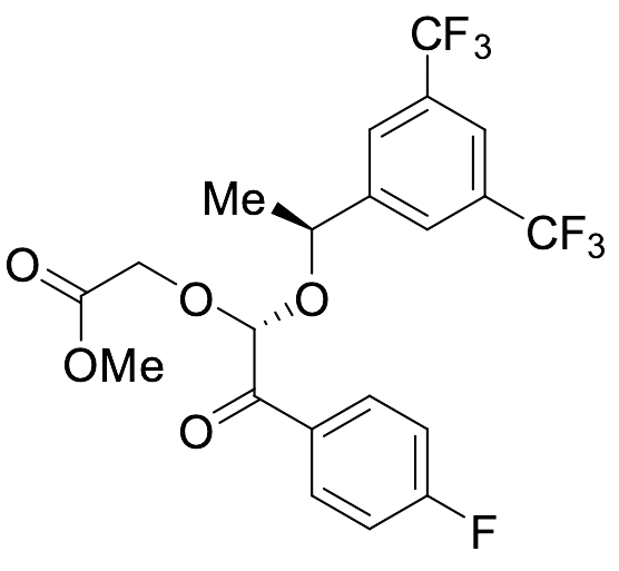 Methyl 2-((R)-1-((S)-1-(3,5-bis(Trifluoromethyl)phenyl)ethoxy)-2-(4-fluorophenyl)-2-oxoethoxy)acetate - image 1