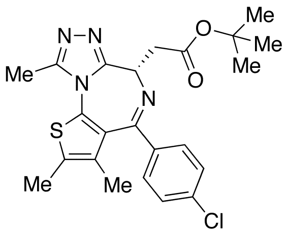 (S)-(+)-Tert-butyl 2-(4-(4-Chlorophenyl)-2,3,9-trimethyl-6H-thieno[3,2-f][1,2,4]triazolo[4,3-a][1,4]diazepin-6-yl)acetate - image 1
