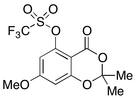 7-Methoxy-2,2-dimethyl-4-oxo-4H-1,3-benzodioxin-5-yl Triflate - image 1