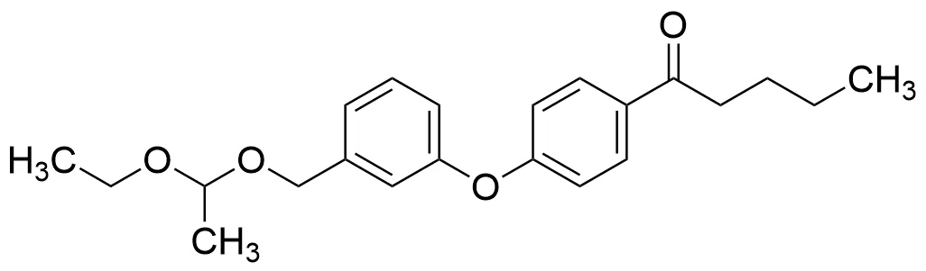 1-(4-(3-((1-Ethoxyethoxy)methyl)phenoxy)phenyl)pentan-1-one - image 1
