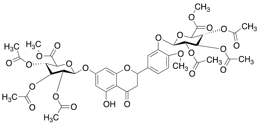 7,3'-bis(O-(2,3,4-Tri-O-acetyl-(Methyl Beta-D-Glucopyranosiduronate) rac-Hesperetin - image 1