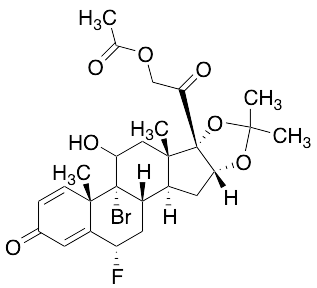 (6a,11b,16a)-21-(Acetyloxy)-9-bromo-6-fluoro-11-hydroxy-16,17-[(1-methylethylidene)bis(oxy)]-pregna-1,4-diene-3,20-dione - image 1