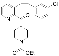 4-[[3-[2-(3-Chlorophenyl)ethyl]-2-pyridinyl]carbonyl]-1-piperidinecarboxylic Acid Ethyl Ester - image 1