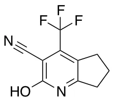 3-Cyano-6,7-dihydro-4-trifluoromethyl-1,5H-cyclopenta-[b]-pyrid-2-one - image 1