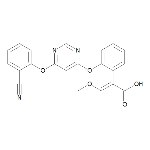 (E)-2-(2-((6-(2-Cyanophenoxy)pyrimidin-4-yl)oxy)phenyl)-3-methoxyacrylic Acid (R234886) - image 1