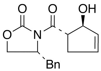 (4R)-3-[[(1S,2S)-2-Hydroxy-3-cyclopenten-1-yl]carbonyl]-4-(phenylmethyl)-2-oxazolidinone - image 1