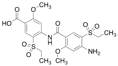 4-(4-Amino-5-(ethylsulfonyl)-2-methoxybenzamido)-5-(ethylsulfonyl)-2-methoxybenzoic Acid - image 1
