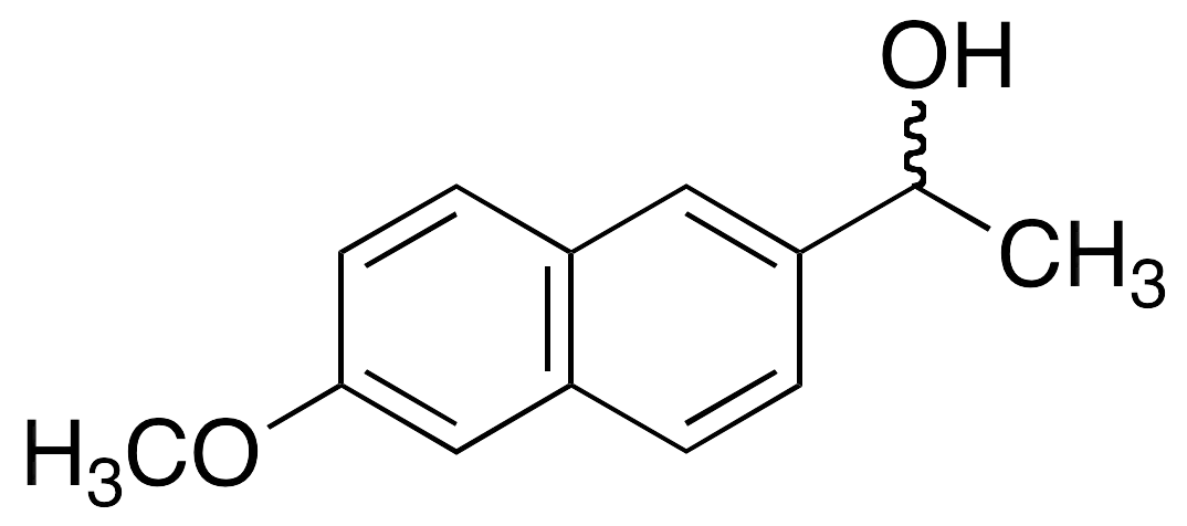 (1RS)-1-(6-Methoxy-2-naphthyl)ethanol (Naproxen Impurity K) - image 1