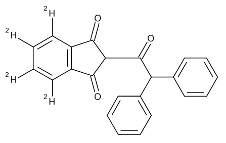 Diphacinone-d4 (indanedione-4,5,6,7-d4) - image 1