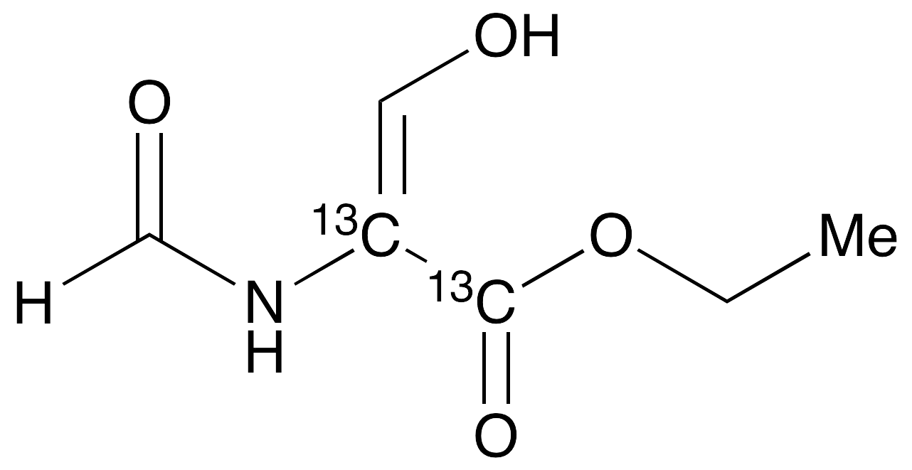 2-(Formylamino)-3-hydroxy-2-propenoic-13C2 Acid Ethyl Ester - image 1