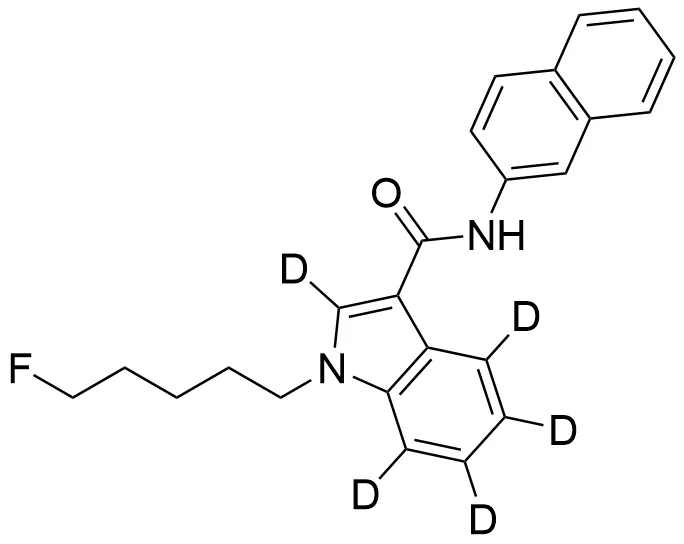 1-(5-Fluoropentyl)-N-(naphthalen-2-yl)-1H-indole-2,4,5,6,7-3-carboxamide-d5 - image 1