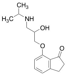 7-(2-Hydroxy-3-(isopropylamino)propoxy)-2,3-dihydro-1H-inden-1-one - image 1