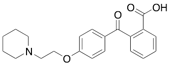 2-[4-[2-(1-Piperidinyl)ethoxy]benzoyl]benzoic Acid - image 1