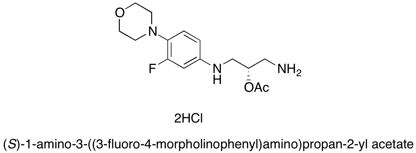N-Desacetyl-N,O-descarbonyl O-Acetyl Linezolid Dihydrochloride - image 1