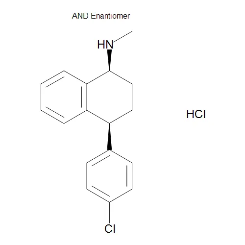 rac-cis-3-Dechloro Sertraline Hydrochloride - image 1