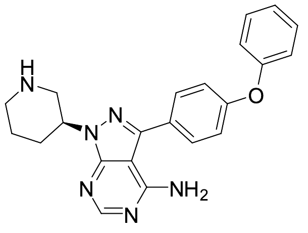 (S)-3-(4-Phenoxyphenyl)-1-(piperidin-3-yl)-1H-pyrazolo[3,4-d]pyrimidin-4-amine - image 1