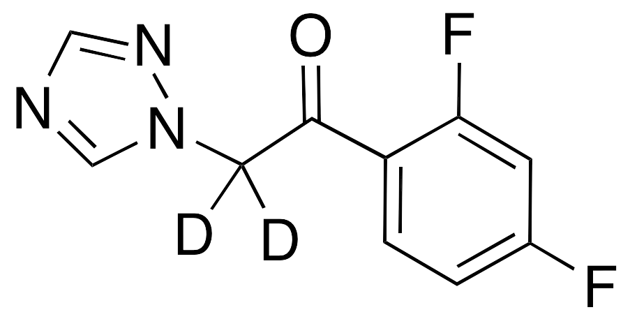 2,4-Difluoro-Alpha-(1H-1,2,4-triazolyl)acetophenone-d2 - image 1