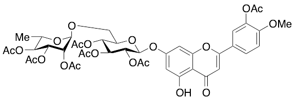 2-[3-(Acetyloxy)-4-methoxyphenyl]-5-hydroxy-7-[[2,3,4-tri-O-acetyl-6-O-(2,3,4-tri-O-acetyl-6-deoxy-Alpha-L-mannopyranosyl)-Beta-D-glucopyranosyl]oxy]-4H-1-benzopyran-4-one - image 1