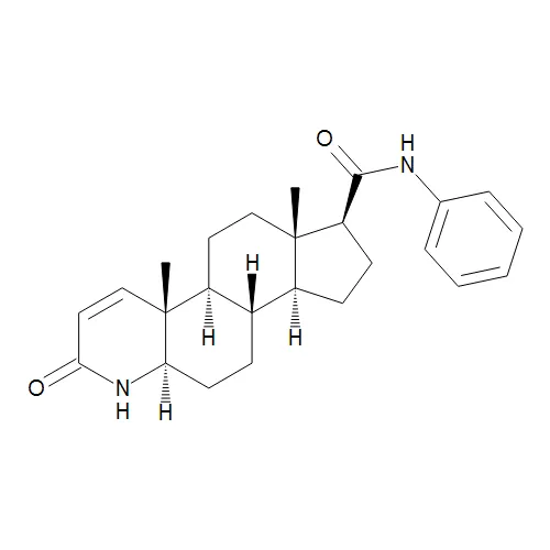 3-Oxo-N-phenyl-4-aza-5α-androst-1-ene-17β-carboxamide - image 1