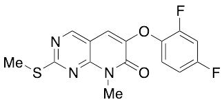 6-(2,4-Difluorophenoxy)-8-methyl-2-(methylthio)pyrido[2,3-d]pyrimidin-7(8H)-one - image 1