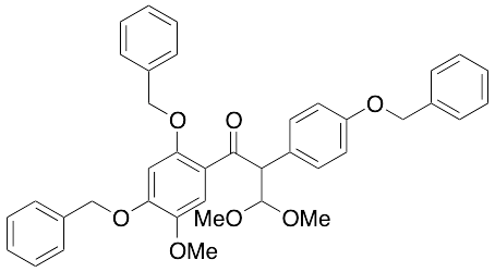 3,3-Dimethoxy-1-[5-methoxy-1,4-bis(phenylmethoxy)phenyl]-2-[4-(phenylmethoxy)phenyl]-1-propanone - image 1