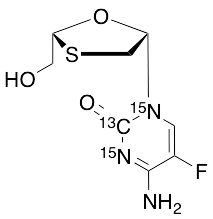Emtricitabine-13C,15N2 - image 1