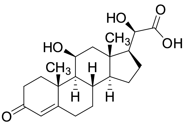 (11beta,20R)-11,20-Dihydroxy-3-oxopregn-4-en-21-oic acid - image 1