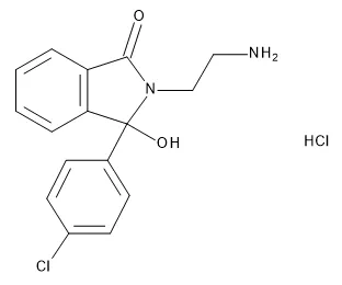 2-(2-Aminoethyl)-3-(4-chlorophenyl)-3-hydroxyphthalimidine Hydrochloride (Mazindol Metabolite) - image 1