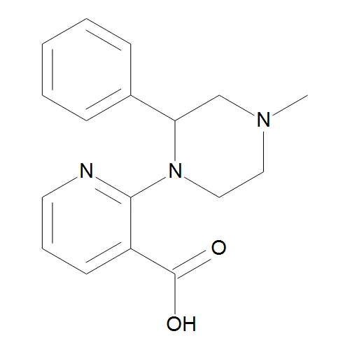 1-(3-Carboxy-2-pyridyl)-4-methyl-2-phenylpiperazine - image 1
