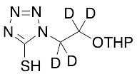 1,2-Dihydro-1-[2-[(tetrahydro-2H-pyran-2-yl)oxy]ethyl]-5H-tetrazole-5-thione-d4 - image 1