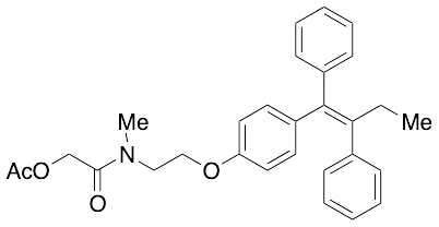 N-Methyl-N-(2-acetoxyacetyl) Tamoxifen (E/Z Mixture) - image 1