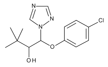 beta-(4-Chlorophenoxy)-alpha-(1,1-dimethylethyl)-1H-1,2,4-triazole-1-ethanol(Mixture of Diastereomers) (Triadimenol) - image 1