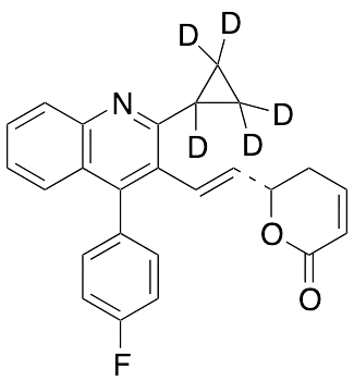 4-Dehydroxy-3-dehydro-pitavastatin-d5 Lactone - image 1
