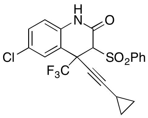 6-Chloro-4-(2-cyclopropylethynyl)-3,4-dihydro-3-(phenylsulfonyl)-4-(trifluoromethyl)-2(1H)-quinolinone - image 1