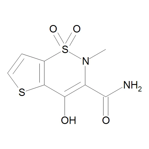 4-Hydroxy-2-methyl- 1,1-dioxide-2H-thieno[2,3-e]-1,2-thiazine-3-carboxamide - image 1
