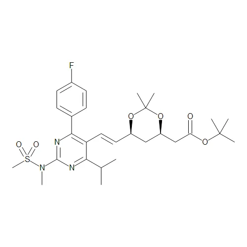 (4R,6S)-6-[(1E)-2-[4-(4-Fluorophenyl)-6-(1-methylethyl)-2-[methyl(methylsulfonyl)amino]-5-pyrimidinyl]ethenyl]-2,2-dimethyl-1,3-dioxane-4-acetic Acid 1,1-Dimethylethyl Ester - image 1