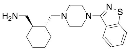 N-[1R,2R-(2-Methylamino)cyclohex-1-yl)methyl]-N’-(1,2-benzisothiazol-3-yl)piperazine - image 1