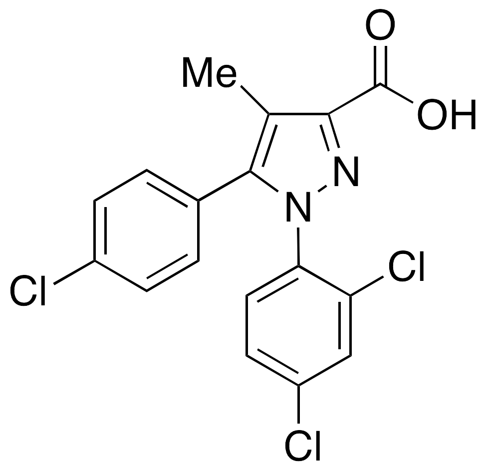 5-(4-Chlorophenyl)-1-(2,4-dichlorophenyl)-4-methylpyrazole-3-carboxylic Acid - image 1
