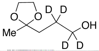 2-Methyl-1,3-dioxolane-2-propanol-d4 - image 1