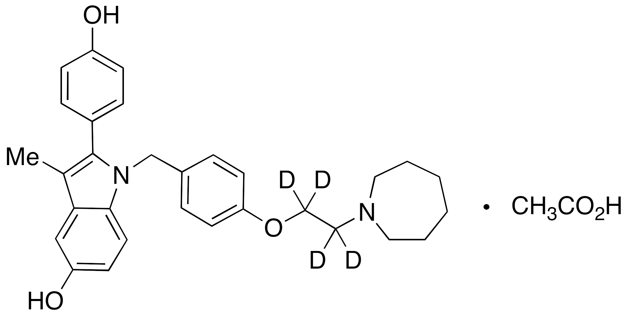 Bazedoxifene-d4 - image 1