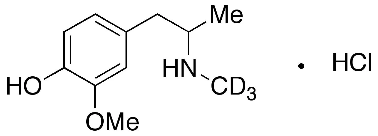 4-Hydroxy-3-methoxy Methamphetamine-d3 Hydrochloride - image 1
