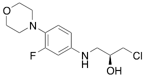 (S)-1-Chloro-3-((3-fluoro-4-morpholinophenyl)amino)propan-2-ol - image 1