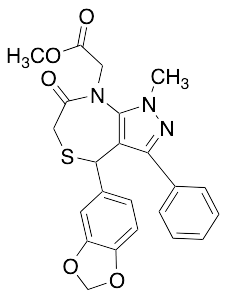 Methyl 2-(4-(Benzo[d][1,3]dioxol-5-yl)-1-methyl-7-oxo-3-phenyl-6,7-dihydro-1H-pyrazolo[3,4-e][1,4]thiazepin-8(4H)-yl)acetate - image 1
