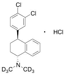 rac-trans-N-Methyl Sertraline-d6 Hydrochloride - image 1