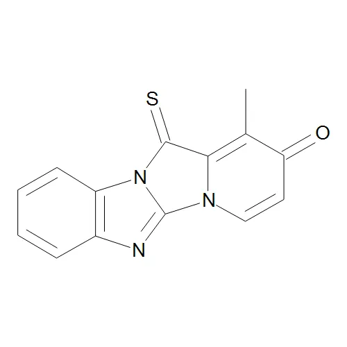 1-Methyl-12-thioxopyrido[1,2,3,4]imidazole-[1,2-a]benzimidazole-2(12H)-one - image 1